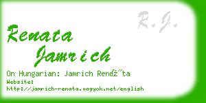 renata jamrich business card